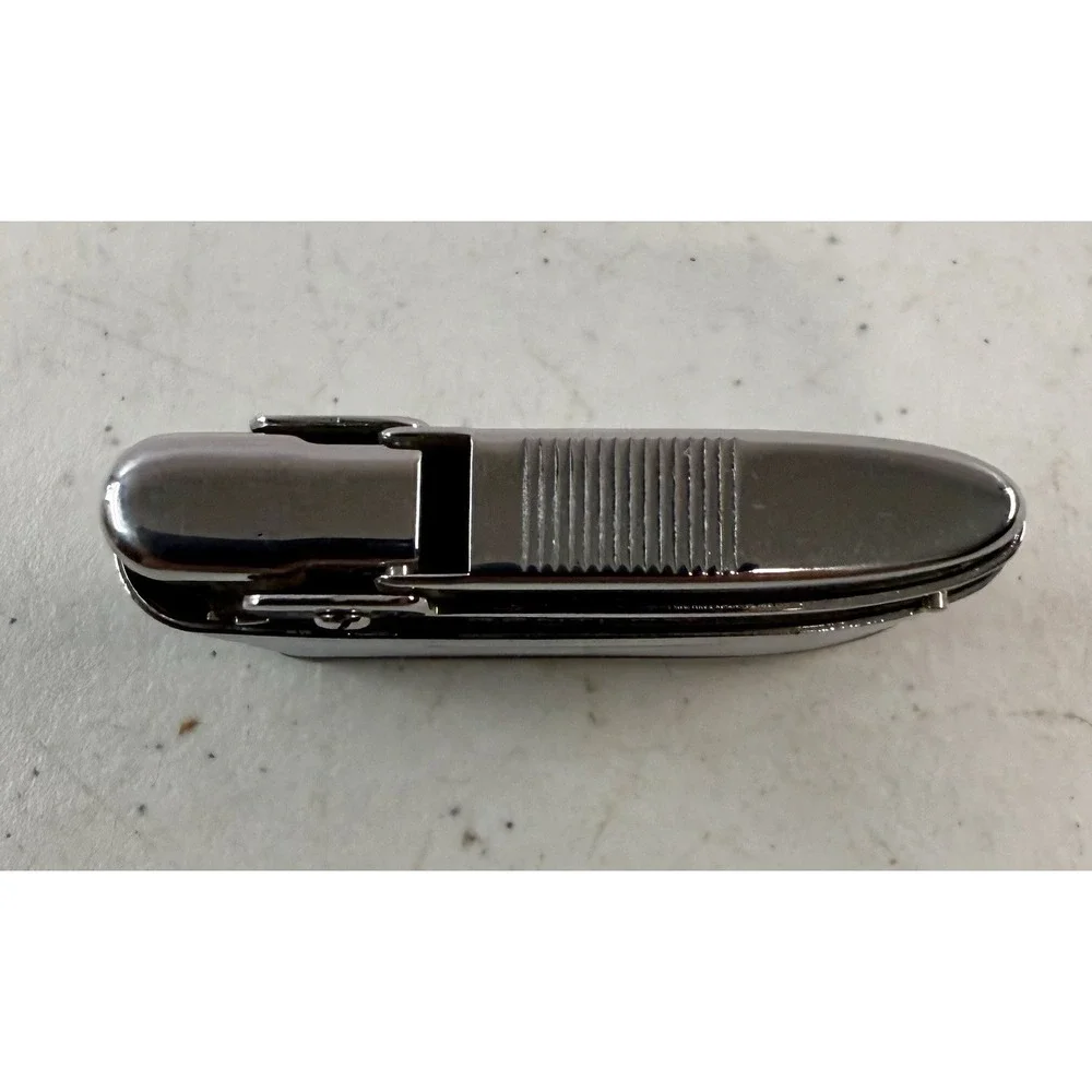 Vintage Bentley Pipeservice Lighter Silver Chrome USA Untested EXCELLENT!
